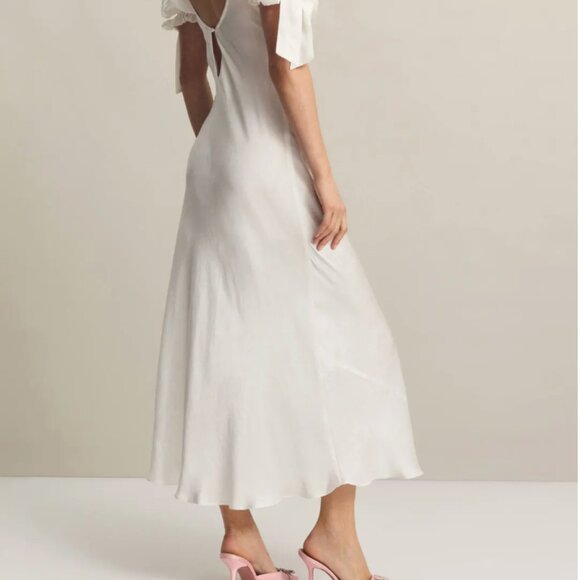 Selkie Poet Slip Dress in Ivory - Picture 3 of 5